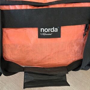 Norda toolbox limited edition orange and Black Duffel Bag 70L volume